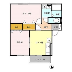 リトルマウント　Bの物件間取画像